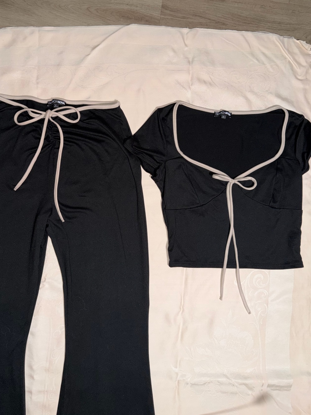 Black Two-Piece Set - Picture 2 of 5
